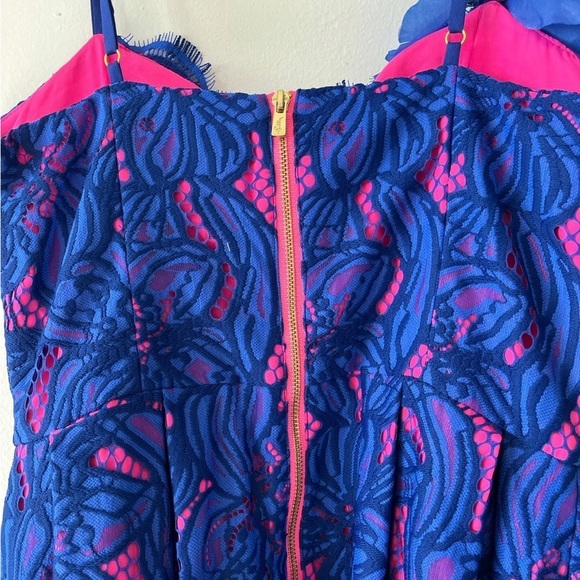 NWT Lilly Pulitzer Camella Orchid Lace A Line Dress - Picture 7 of 12